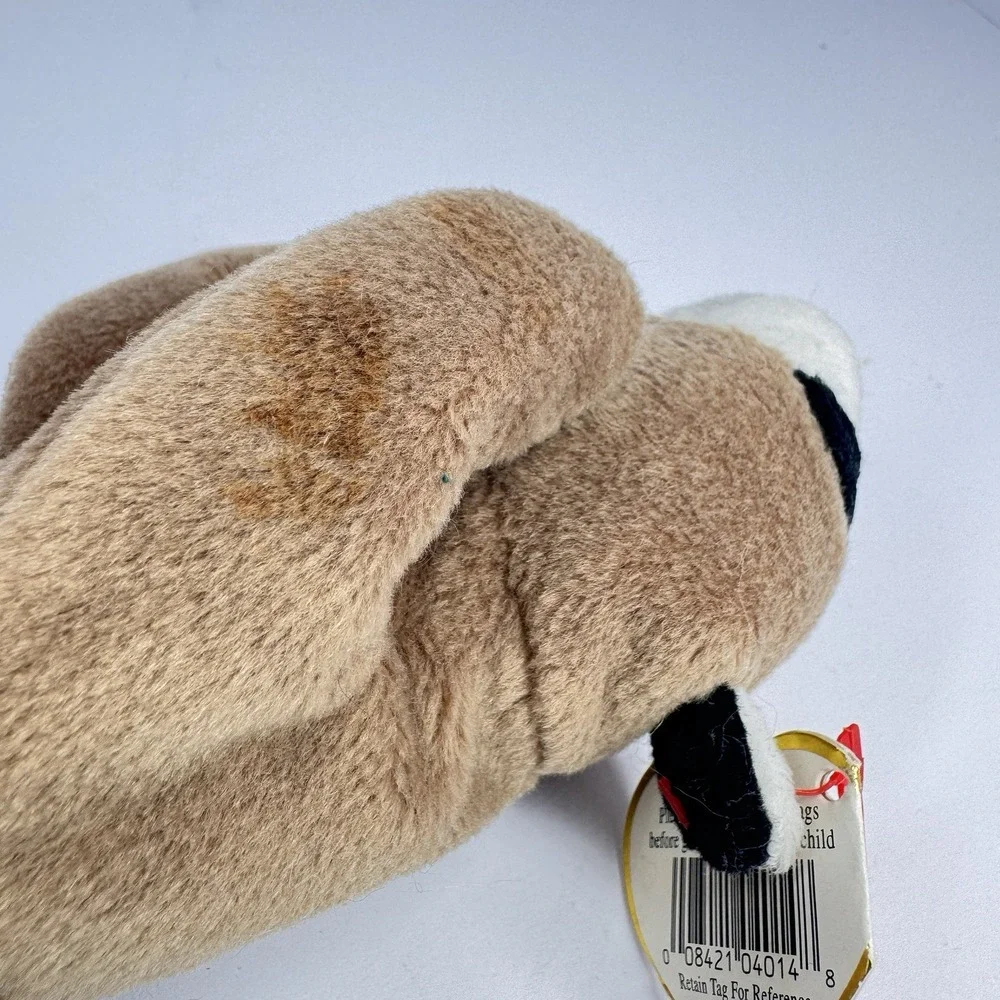Ty‎ Beanie Baby Ringo Raccoon 1996 PE Pellets Tags Brown Tan Plush